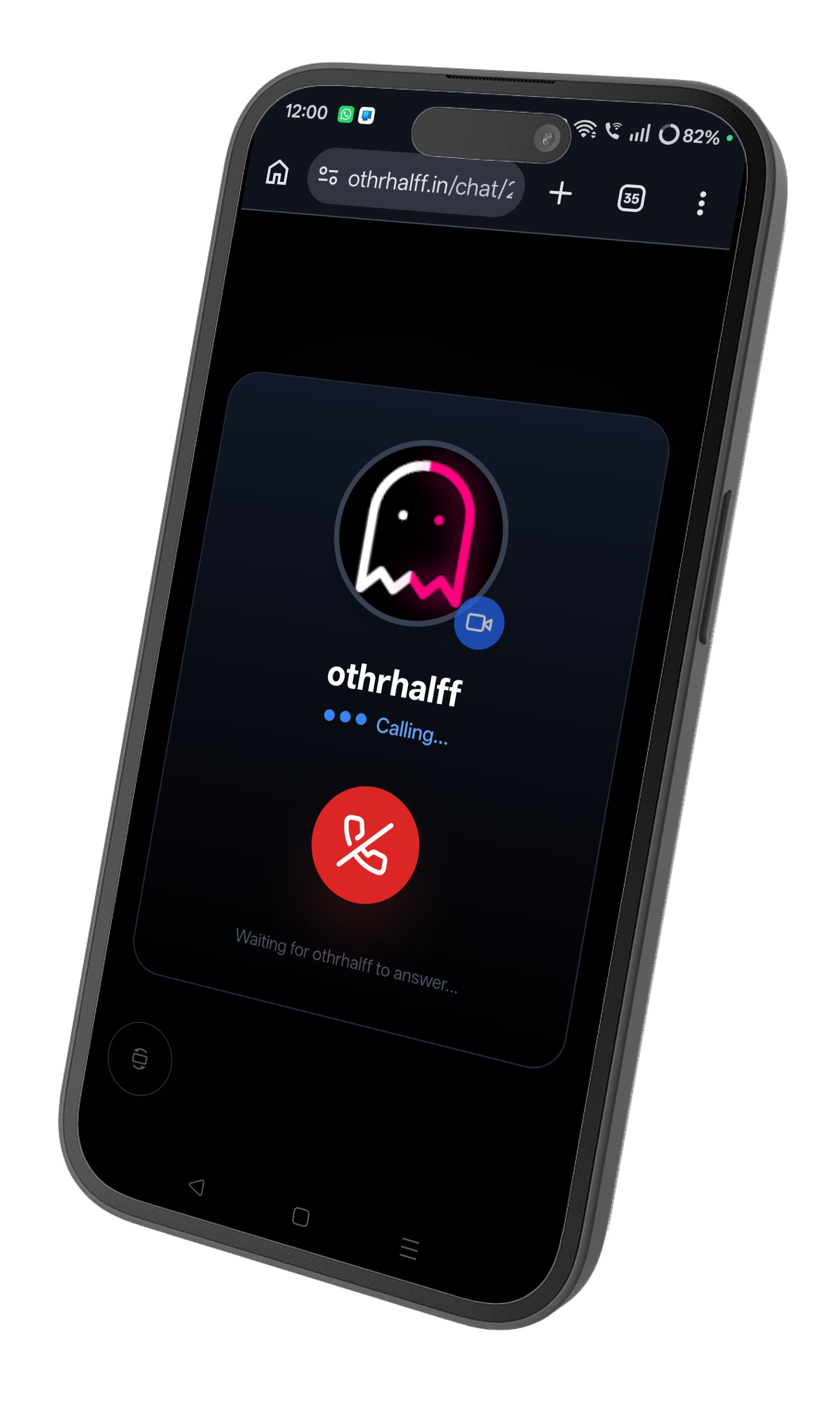 Othrhalff In-app voice and video calling